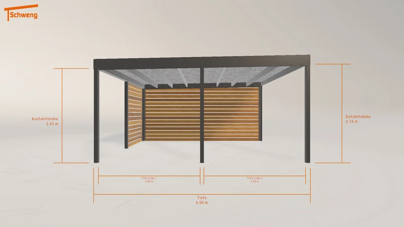 #DE Schweng Flachdachcarport C600 (ID bkqg43) #MTG