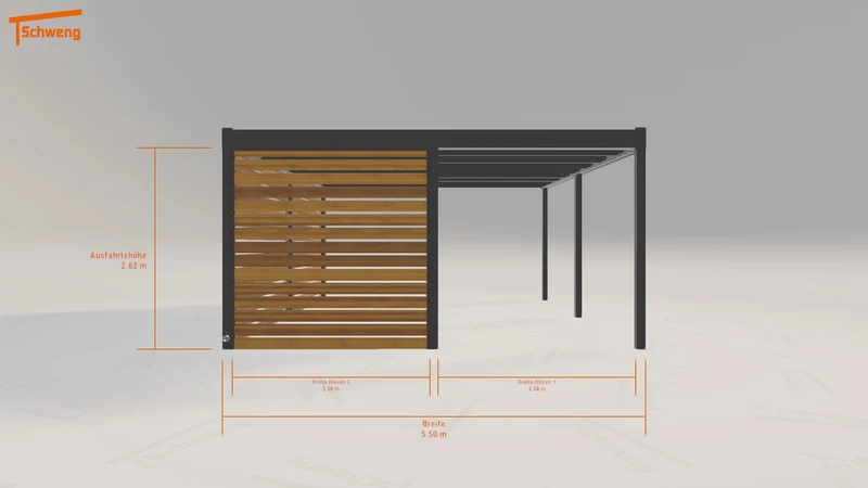 #DE Schweng Flachdachcarport C600 (ID mjp798) #MTG