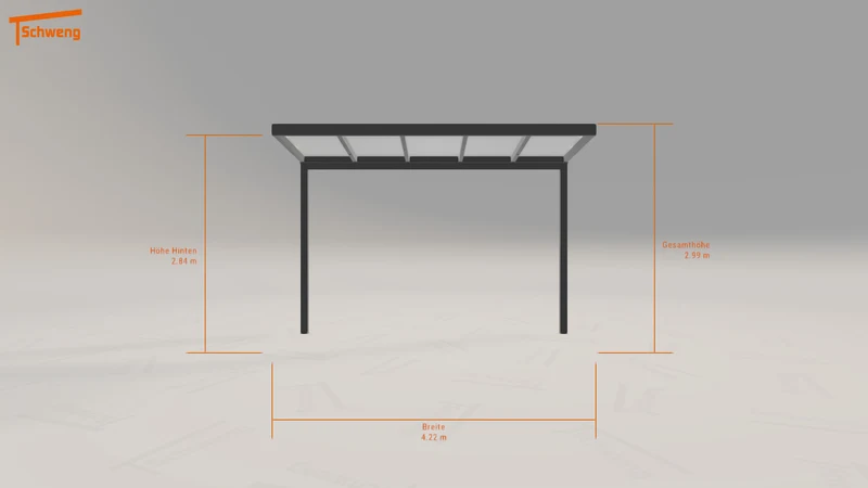 #DE Schweng Terrassenüberdachung S400 (ID w32xrb)