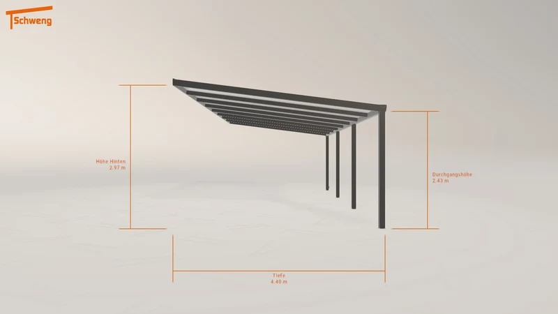 #DE Schweng Pultdachcarport S400 (ID 859pr7)