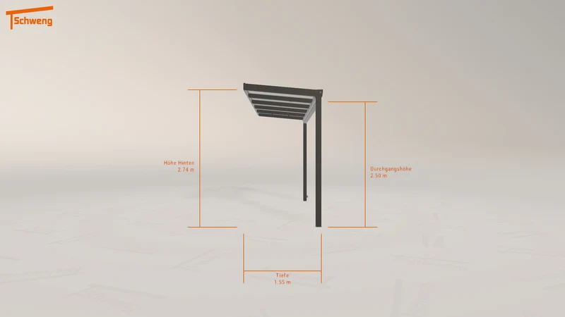 #DE Schweng Terrassenüberdachung S400 (ID k2qj3b)