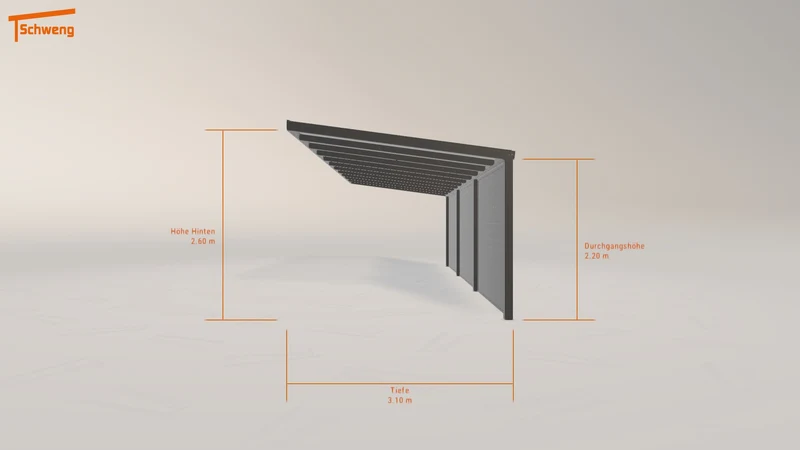 #DE Schweng Pultdachcarport S350 (ID g73574) #MTG