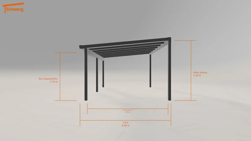 #DE Schweng Terrassenüberdachung S400 (ID n5dm5j)