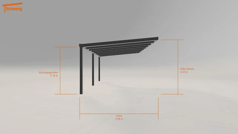 #DE Schweng Terrassenüberdachung S400 (ID 5m8zq8)