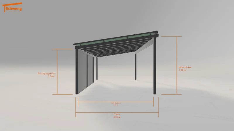 #DE Schweng Terrassenüberdachung S400 (ID 42xw42)
