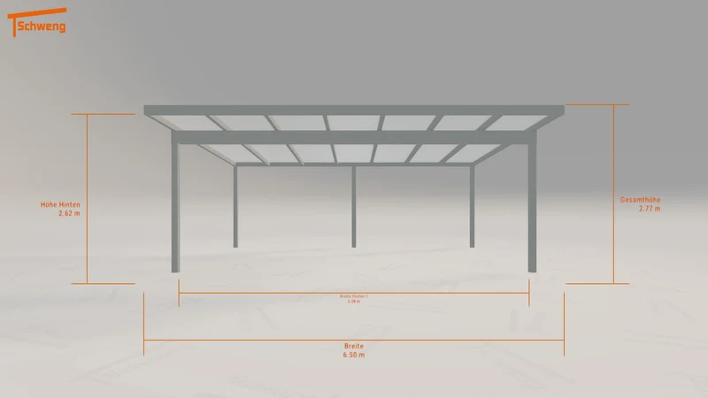 #AT Schweng Pultdachcarport S400 (ID 77wg92) #MTG