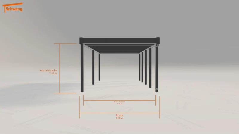 #DE Schweng Flachdachcarport C600+ (ID jjp3pn) #MTG