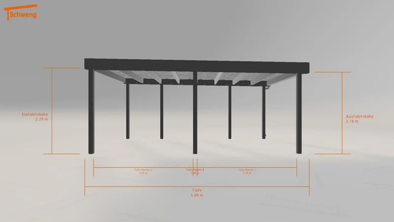#DE Schweng Flachdachcarport C600+ (ID jjp3pn) #MTG