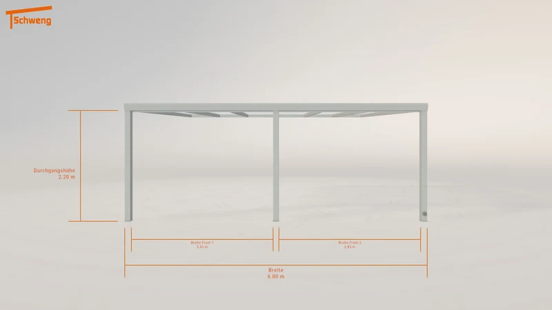 #DE Schweng Pultdachcarport S400 (ID 8592rj)