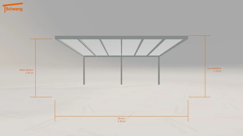 #DE Schweng Pultdachcarport S400 (ID 8592rj)