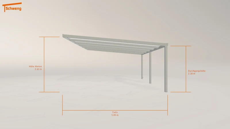 #DE Schweng Pultdachcarport S400 (ID 8592rj)