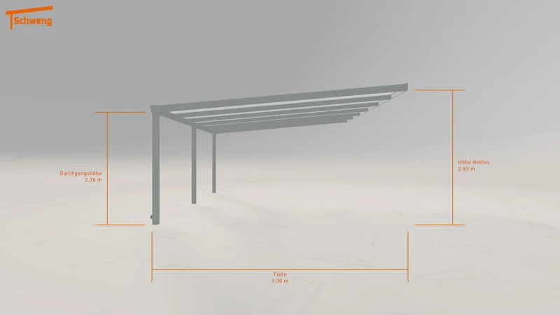 #DE Schweng Pultdachcarport S400 (ID 8592rj)