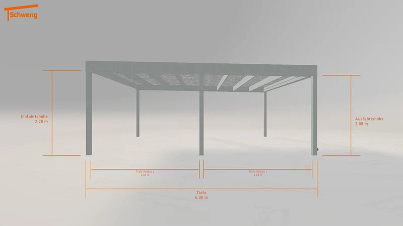 #DE Schweng Flachdachcarport C600 (ID x79pk4) #MTG