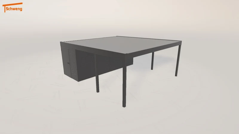 #DE Schweng Flachdachcarport C600+ (ID dvq4wb) #MTG