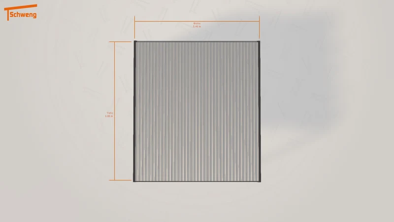 #DE Schweng Flachdachcarport C600+ (ID dvq4wb) #MTG