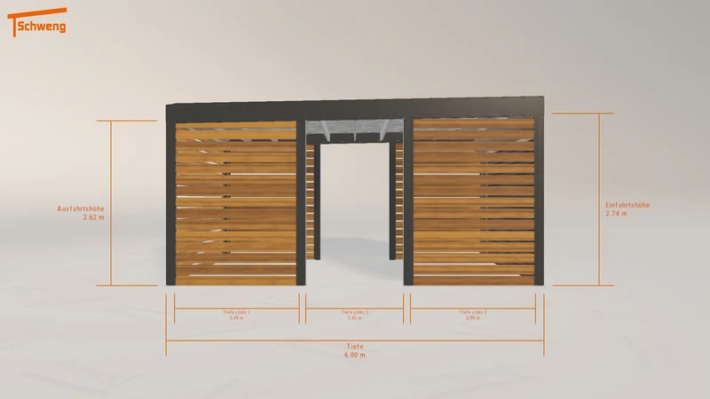 #DE Schweng Flachdachcarport C600+ (ID 5m8dw3) #MTG