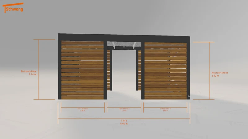 #DE Schweng Flachdachcarport C600+ (ID 5m8dw3) #MTG