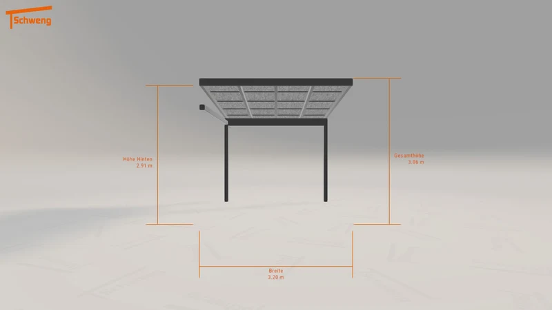 #DE Schweng Pultdachcarport S400 (ID mjp3bw)