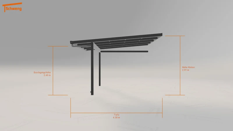 #DE Schweng Pultdachcarport S400 (ID 77wgz8)