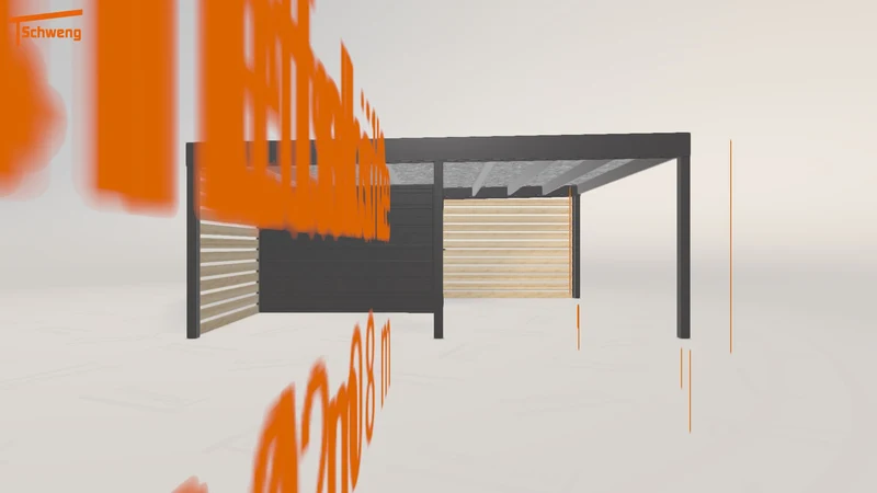 #DE Schweng Flachdachcarport C600 (ID pb93ry)
