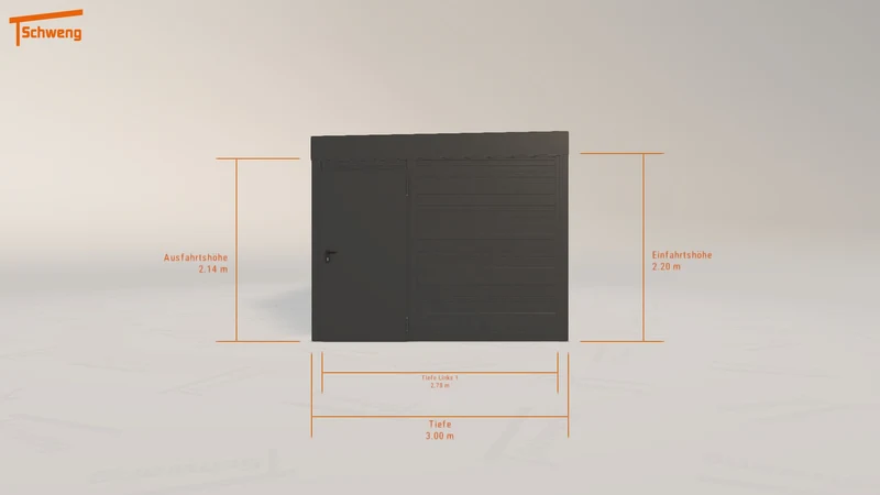 #DE Schweng Flachdachcarport C600 (ID 859b22) #MTG