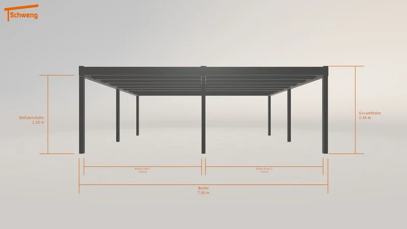 #DE Schweng Flachdachcarport C600+ (ID w32xpb) #MTG