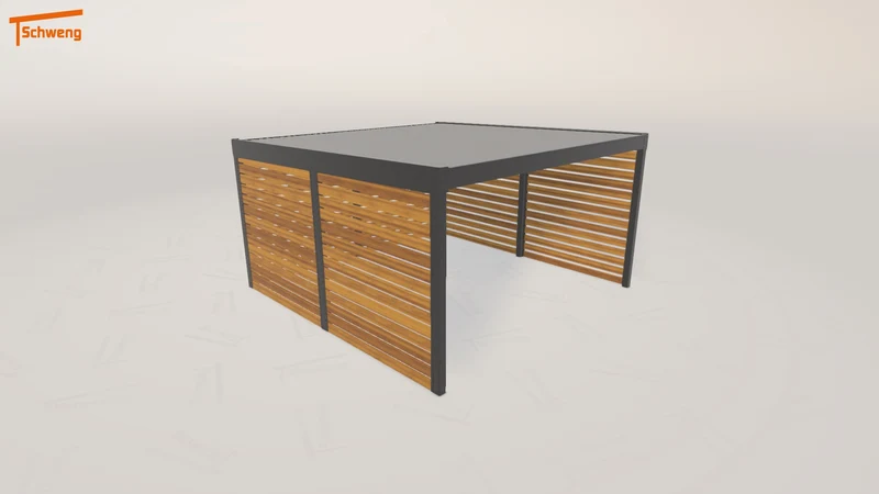 #DE Schweng Flachdachcarport C600 (ID jjpnx7)