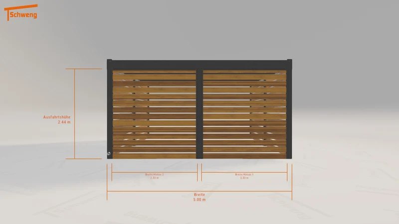 #DE Schweng Flachdachcarport C600 (ID jjpnx7)