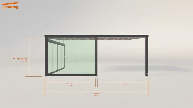 #DE Schweng Terrassenüberdachung S400 (ID 42xk27)