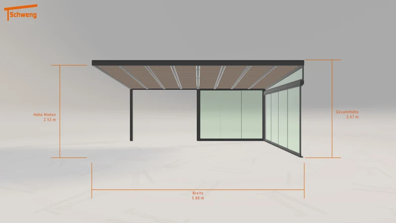#DE Schweng Terrassenüberdachung S400 (ID 42xk27)