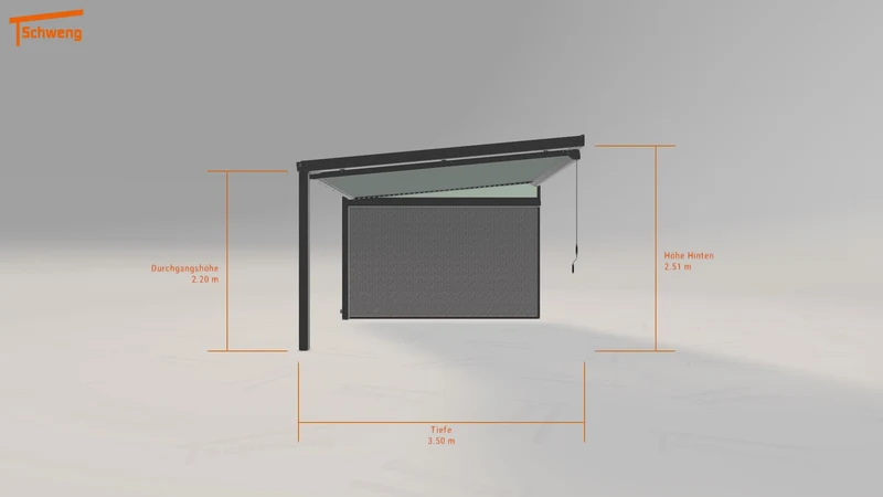 #DE Schweng Terrassenüberdachung S350 (ID x7937w)
