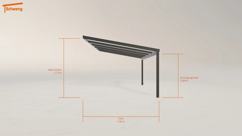 #DE Schweng Terrassenüberdachung S350 (ID pb9357)