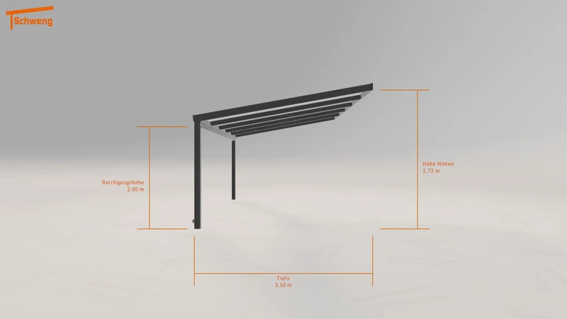 #DE Schweng Terrassenüberdachung S350 (ID pb9357)