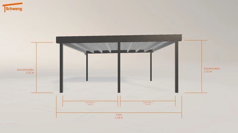 #DE Schweng Flachdachcarport C600+ (ID g73b9d) #MTG