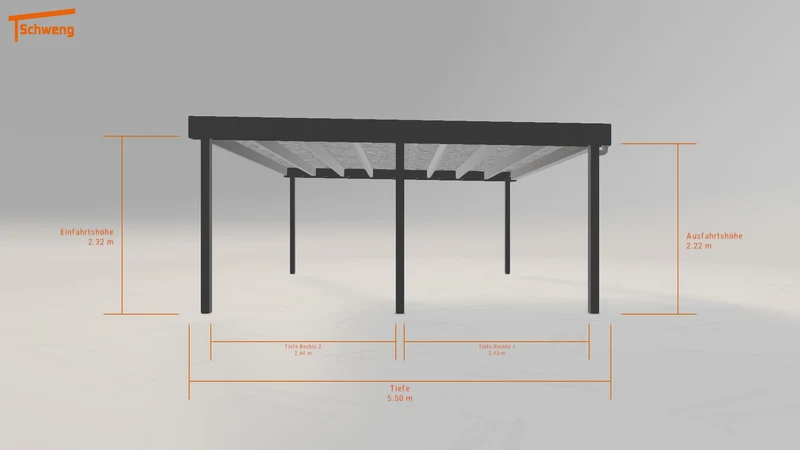 #DE Schweng Flachdachcarport C600+ (ID g73b9d) #MTG