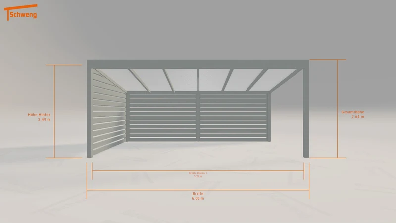 #DE Schweng Pultdachcarport S350 (ID w327j3) #MTG
