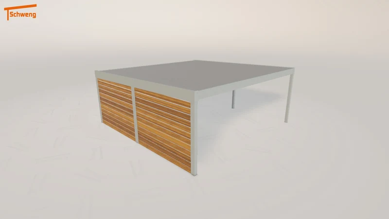 #DE Schweng Flachdachcarport C600 (ID x79924)
