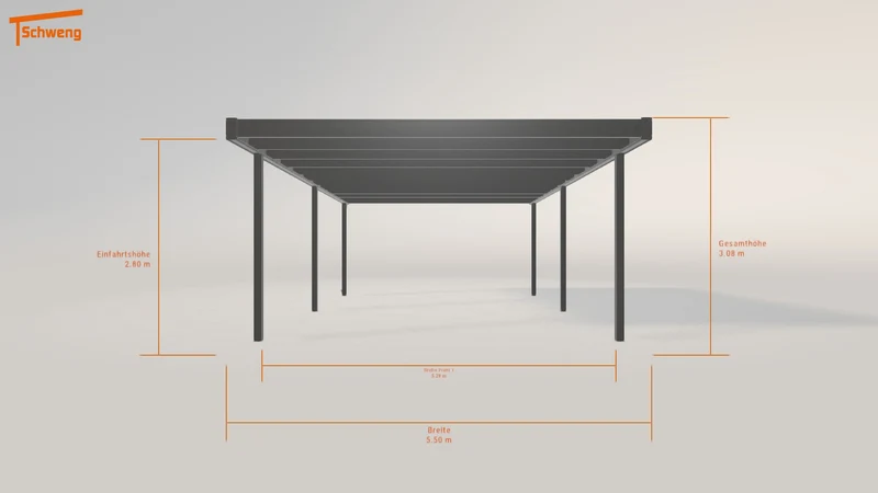 #DE Schweng Flachdachcarport C600 (ID g735vb) #MTG