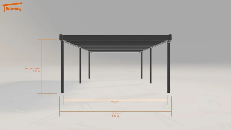 #DE Schweng Flachdachcarport C600 (ID g735vb) #MTG