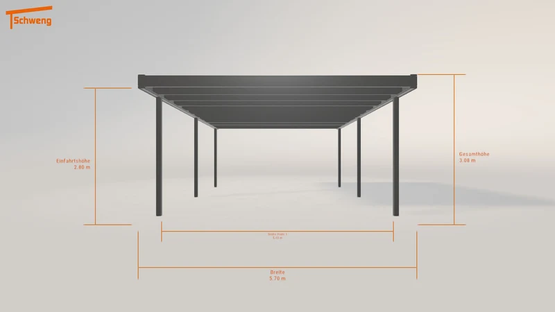 #DE Schweng Flachdachcarport C600 (ID k2qjdg) #MTG