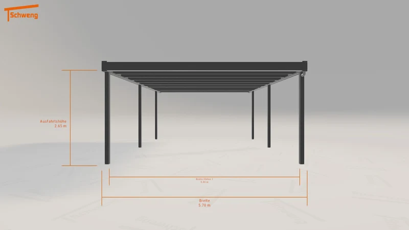 #DE Schweng Flachdachcarport C600 (ID k2qjdg) #MTG