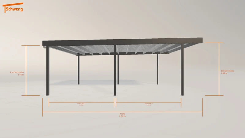 #DE Schweng Flachdachcarport C600 (ID k2qjdg) #MTG