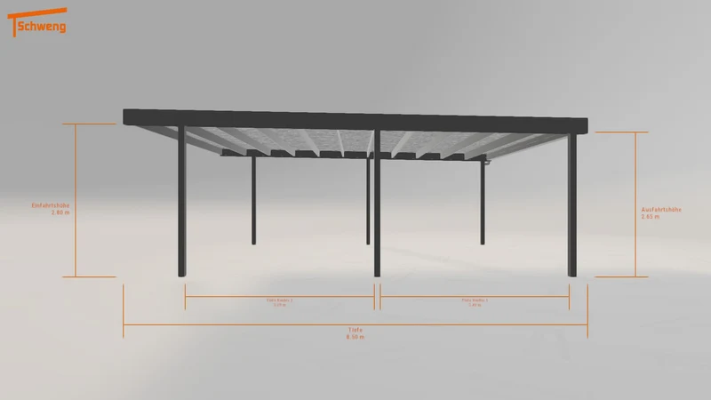 #DE Schweng Flachdachcarport C600 (ID k2qjdg) #MTG
