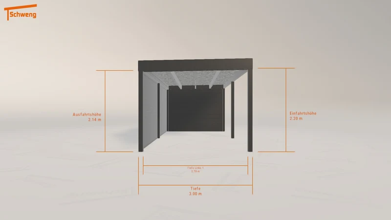 #DE Schweng Flachdachcarport C600+ (ID mjp2kw) #MTG