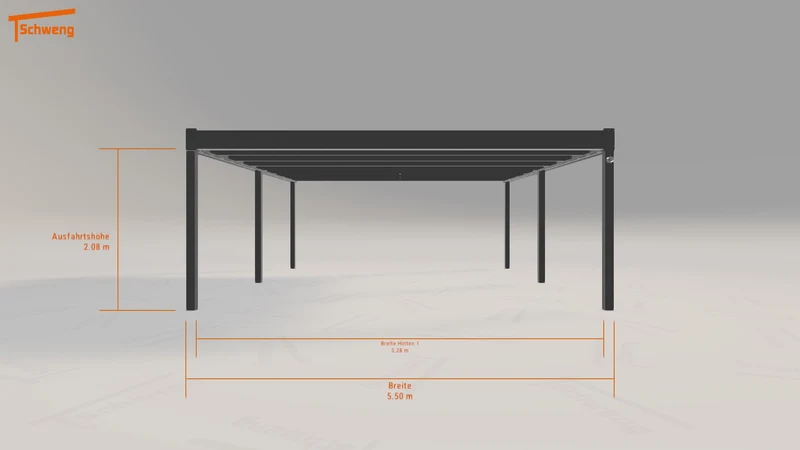 #DE Schweng Flachdachcarport C600 (ID 5m8nyd) #MTG