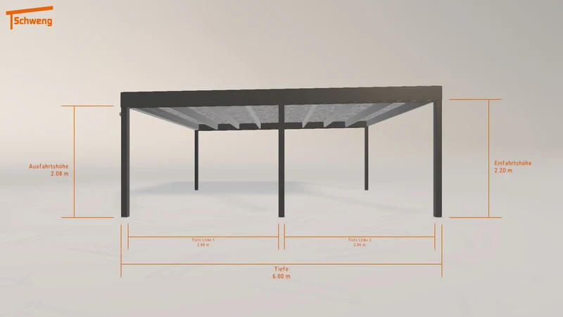#DE Schweng Flachdachcarport C600 (ID 5m8nyd) #MTG