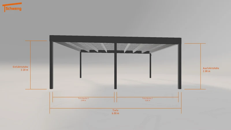 #DE Schweng Flachdachcarport C600 (ID 5m8nyd) #MTG