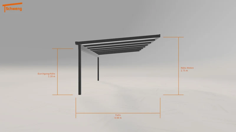 #DE Schweng Terrassenüberdachung S400 (ID k2q9xb)
