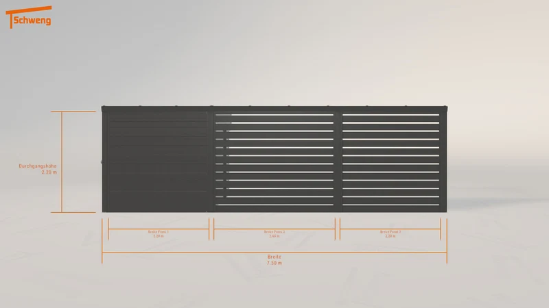 #DE Schweng Pultdachcarport S350 (ID 77w5xx)