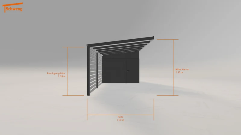 #DE Schweng Pultdachcarport S350 (ID mjprm3)